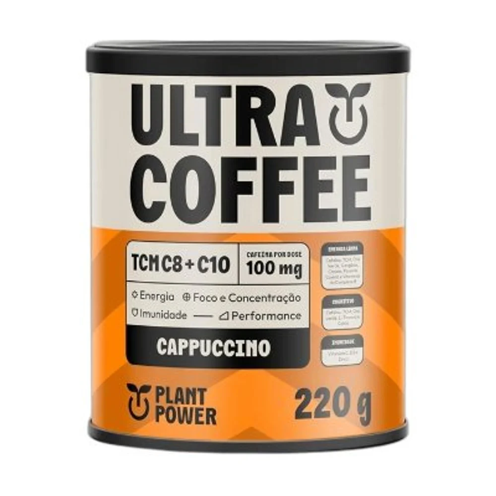 Plant Power Ultra Coffee Cappuccino 220 g — embalagem