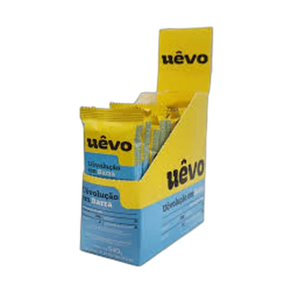 UÊVO Bar Coco com Nuts e Cobertura de Choco branco 10x29g, 10 × 29 g — embalagem