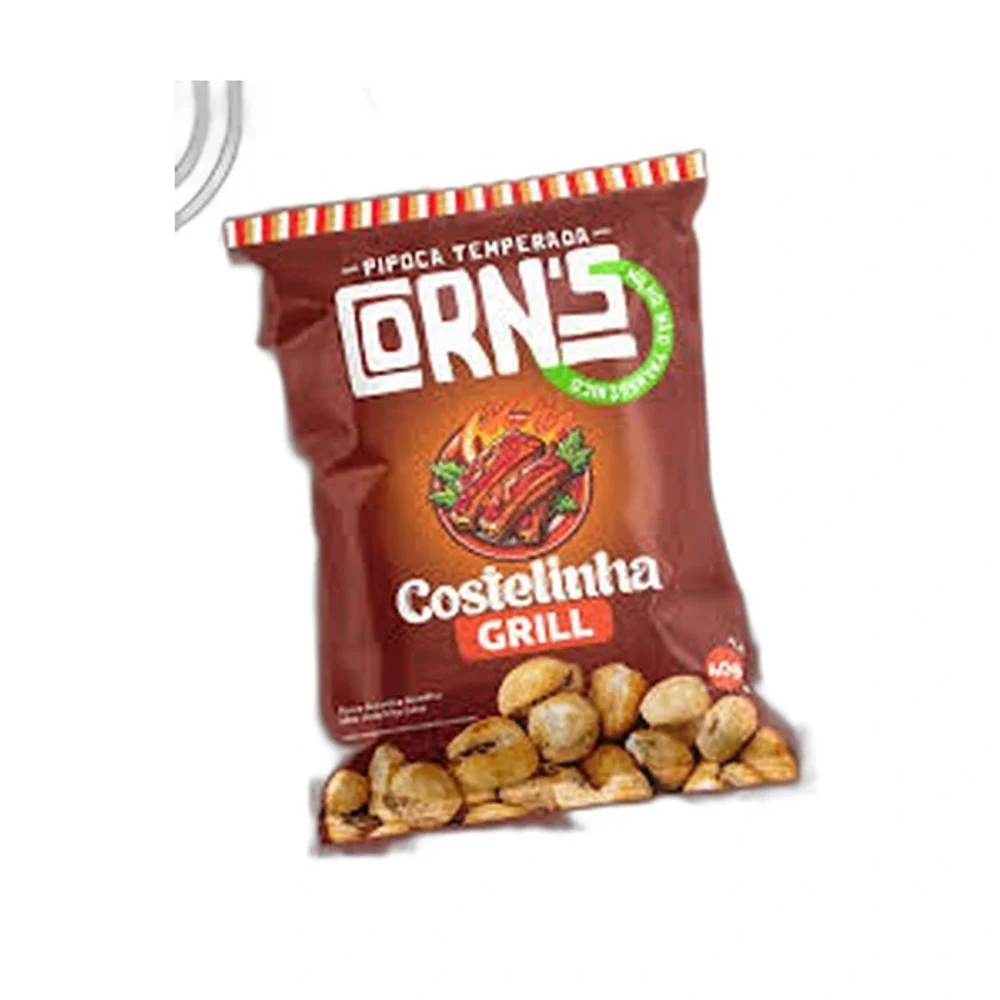 Pipoca Temperada Corns Costelinha Grill, 40 g — embalagem
