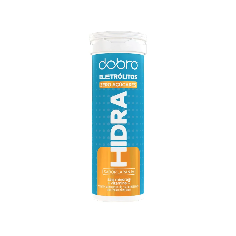 Hidra Iso Eletrólitos Laranja Dobro 6 × 37 g — embalagem