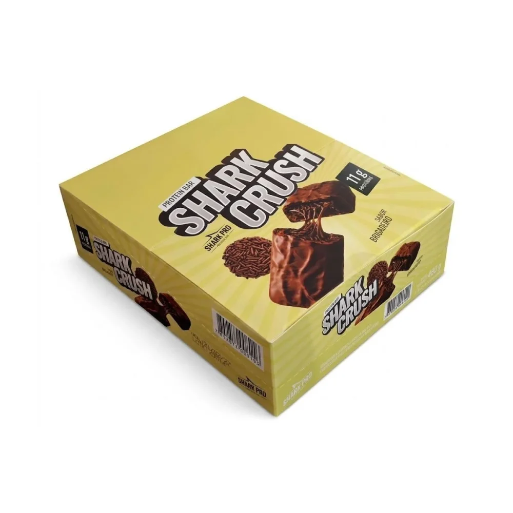 Shark Crush Sabor Brigadeiro 12x40g Shark Pro — embalagem