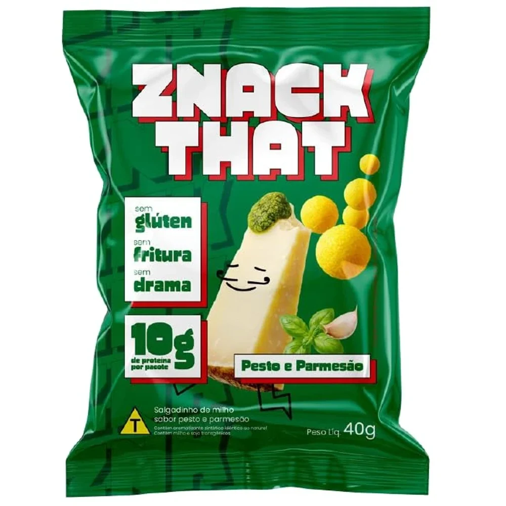 Znack Sabor Pesto e Parmesao Max Titanium 40 g — embalagem