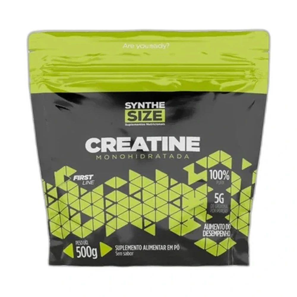 Creatina 500 g Refil Synther Size Synthesize — embalagem