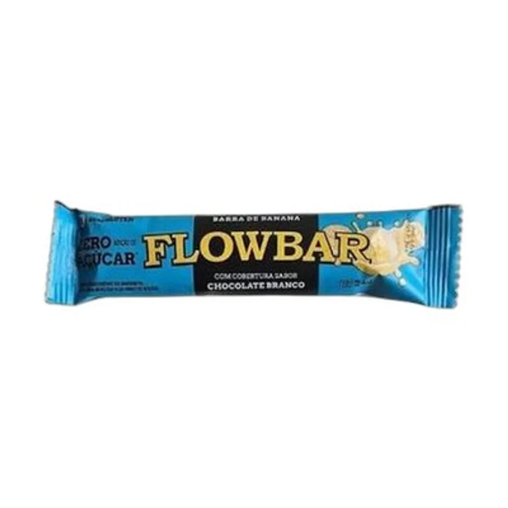 Flowbar Barra de banana chocolate ao leite Zero açúcar — embalagem