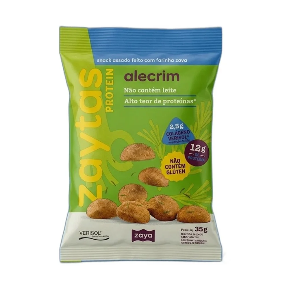 Biscoito Zaya Protein Alecrim — embalagem