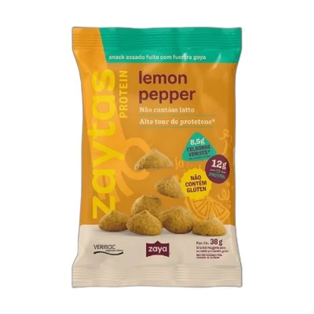 Biscoito Zaya Protein Lemon Pepper — embalagem