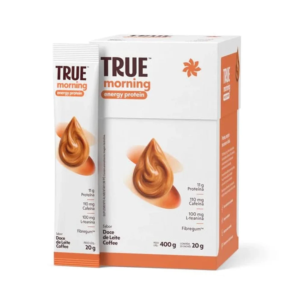 True Morning Energy Doce de Leite Coffee 20 × 20 g — embalagem