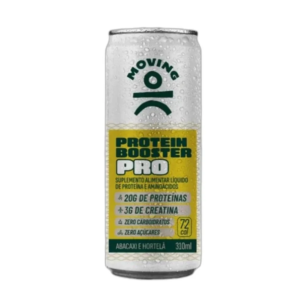 Moving Protein Booster Abacaxi com hortelã 310 ml — embalagem
