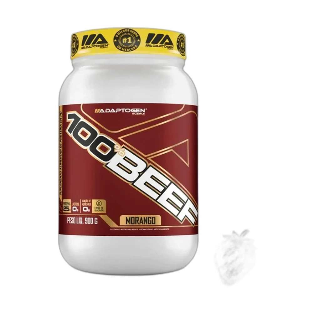 100 Beef morango Adaptogen, 900 g — embalagem