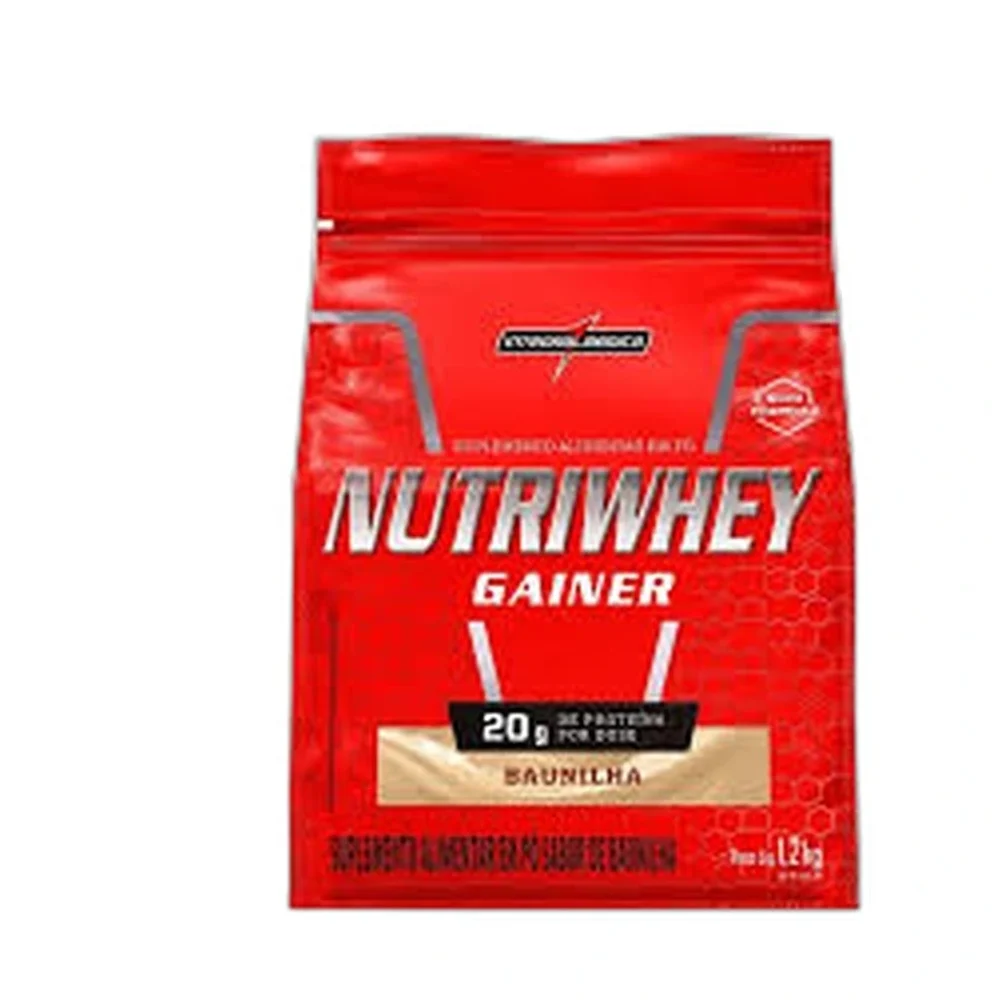 Nutri Whey baunilha Gainer 1,2 kg Integralmédica — embalagem