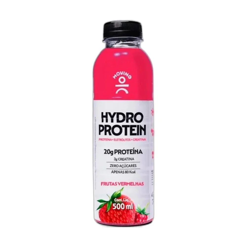 Moving Hydro Protein frutas vermelhas 500 ml — embalagem