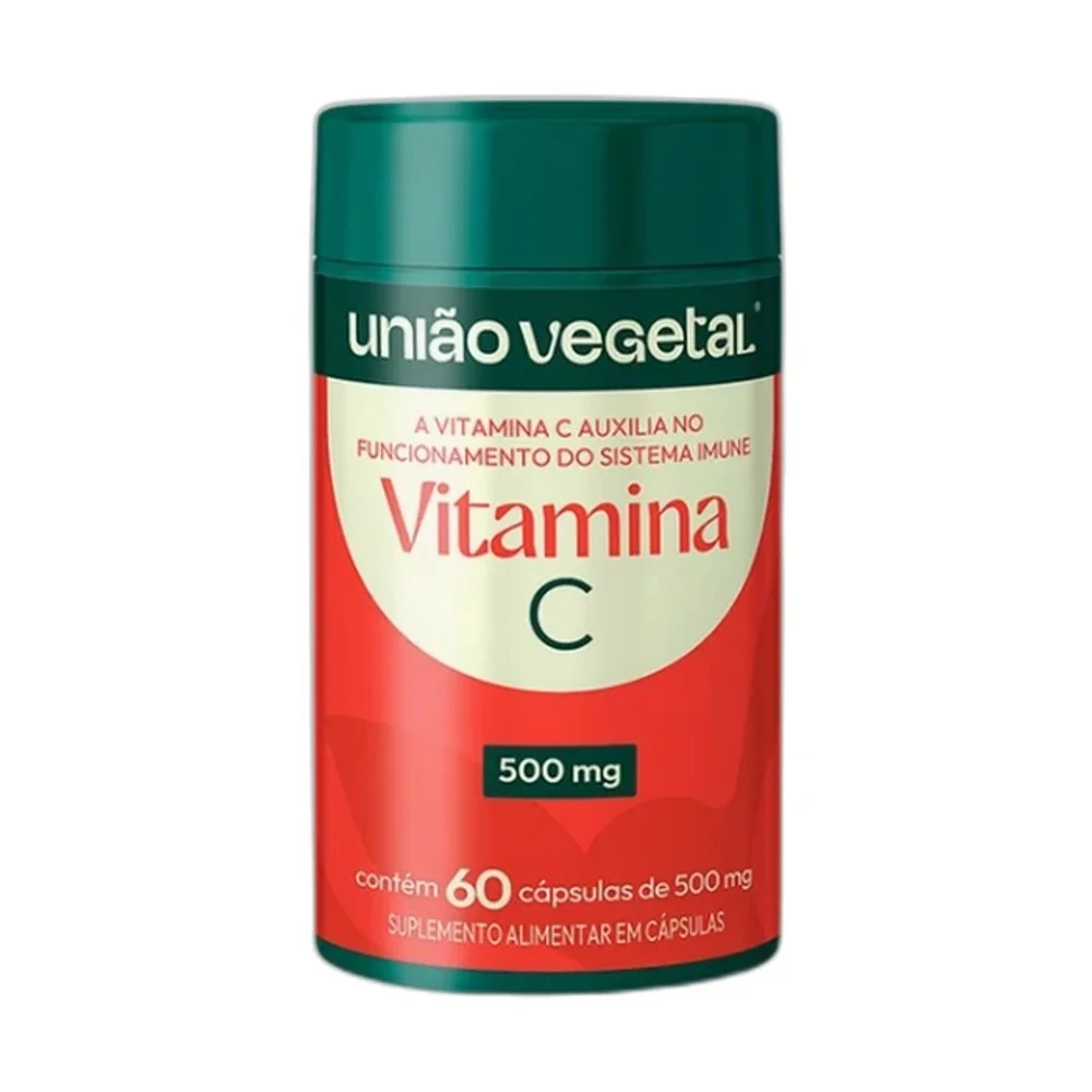 Uniao Vegetal vitamina C 60 Cápsulas — embalagem