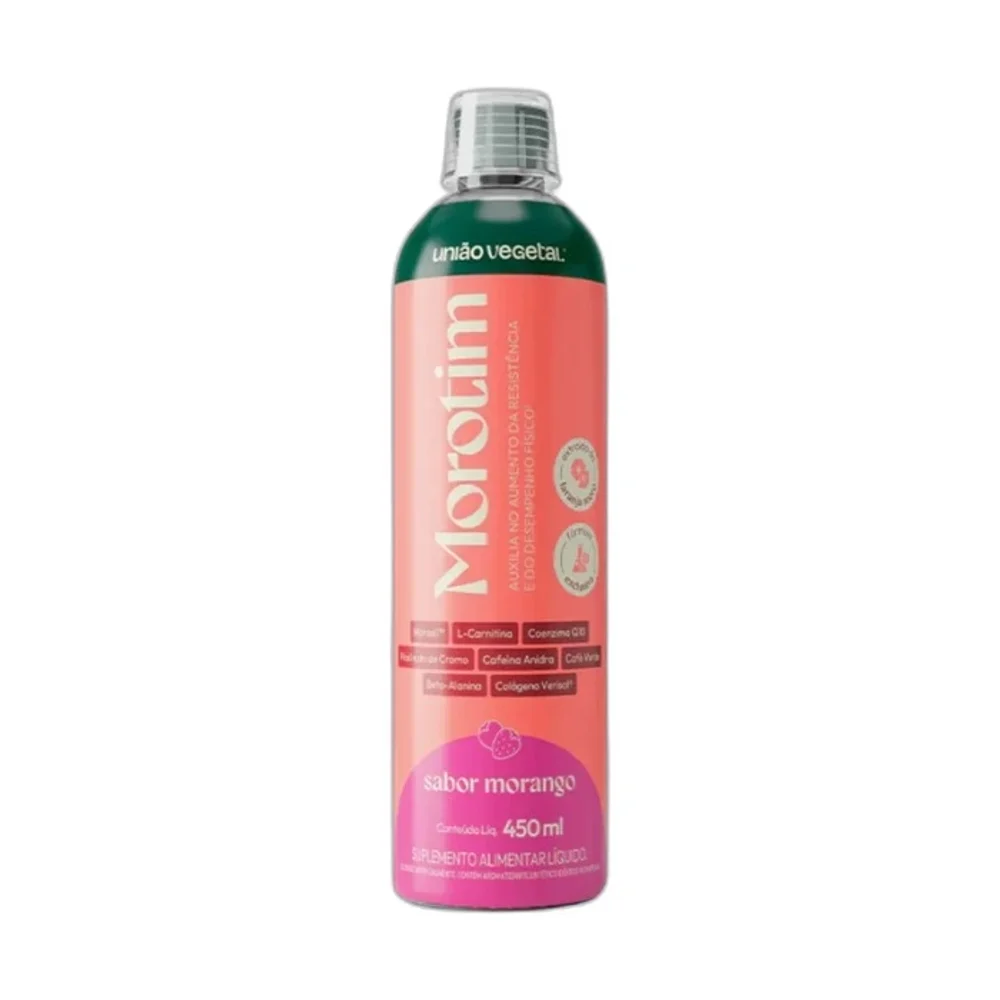 Morotim morango 450 ml União Vegetal — embalagem