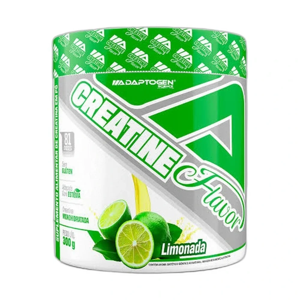 Creatina Flavor Limonada 300 g Adaptogen — embalagem