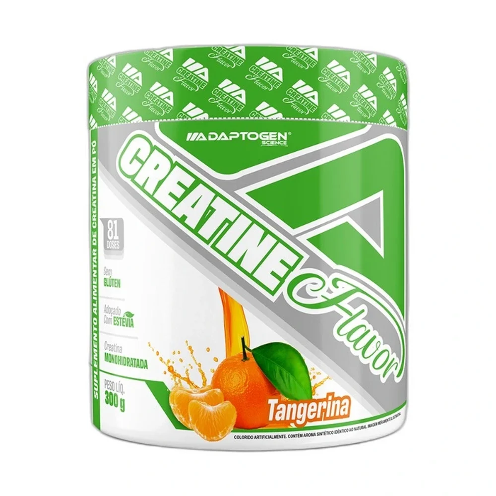 Creatina Flavor tangerina 300 g Adaptogen — embalagem