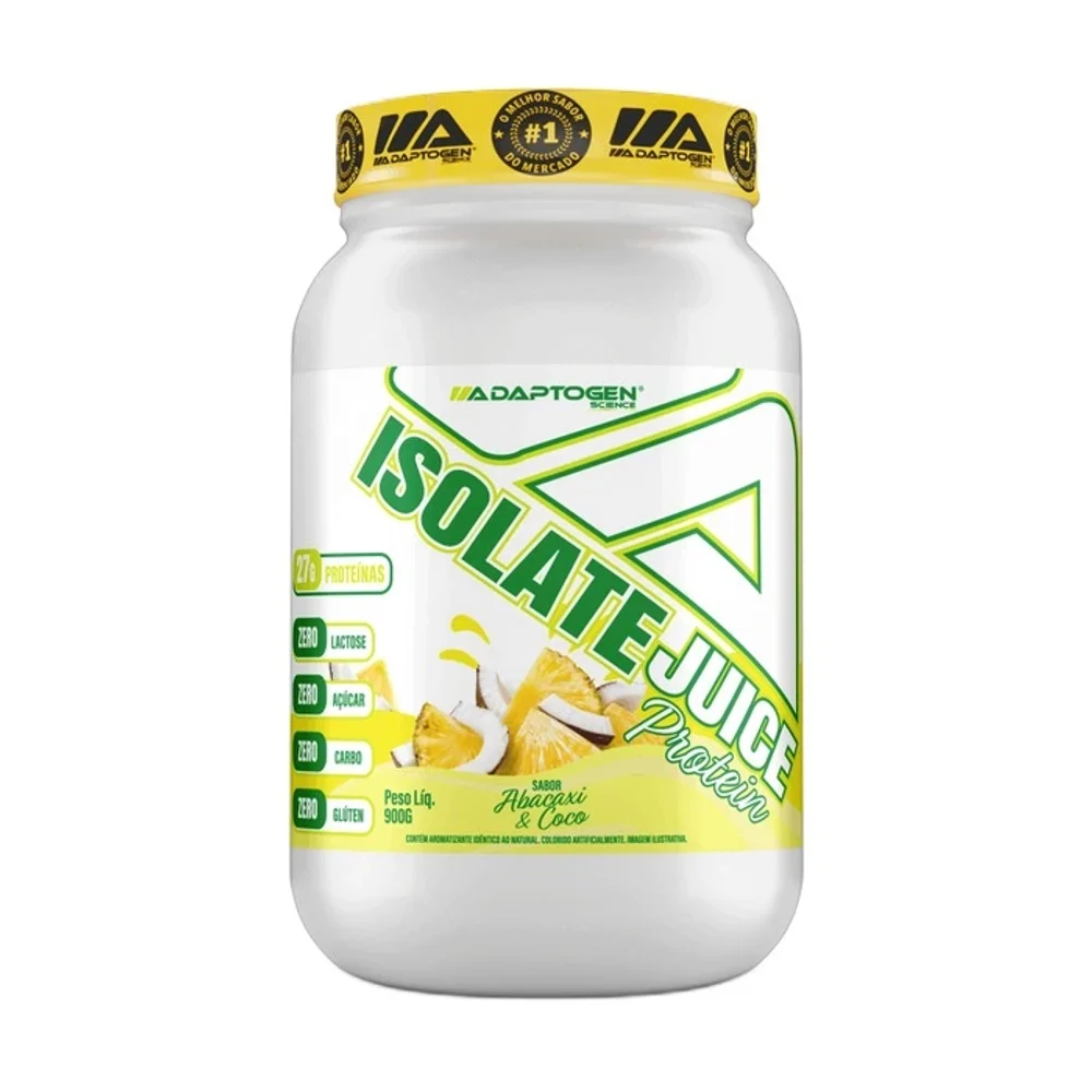 Isolate Juice Abacaxi e Coco 900 g Adaptogen — embalagem
