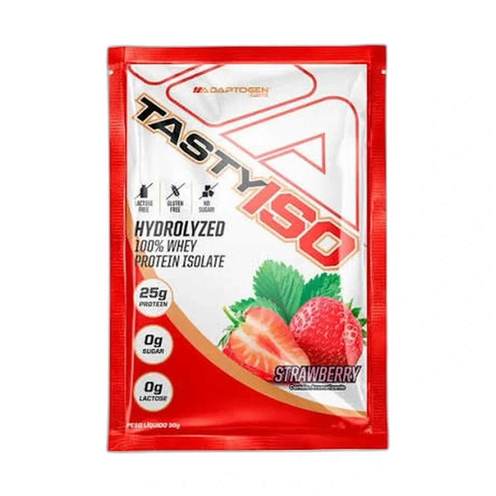 Tasty Iso morango sachê Adaptogen — embalagem