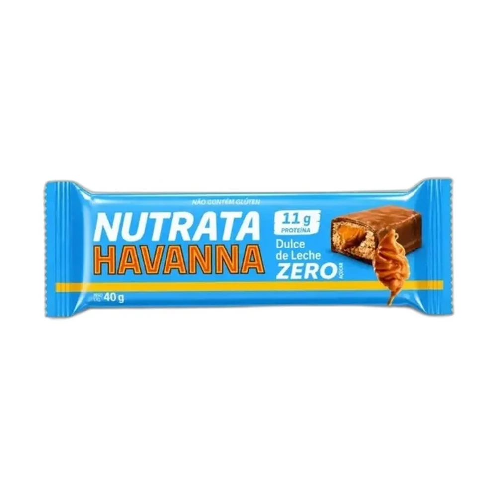 Barra Prot. Havana Zero doce de leite Nutrata, 40 g — embalagem