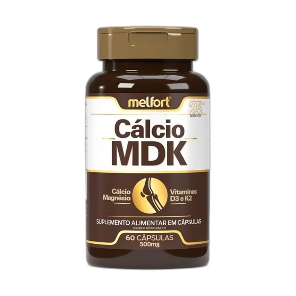 Meltfort Calcio Mdk 60 Cápsulas Melfort — embalagem