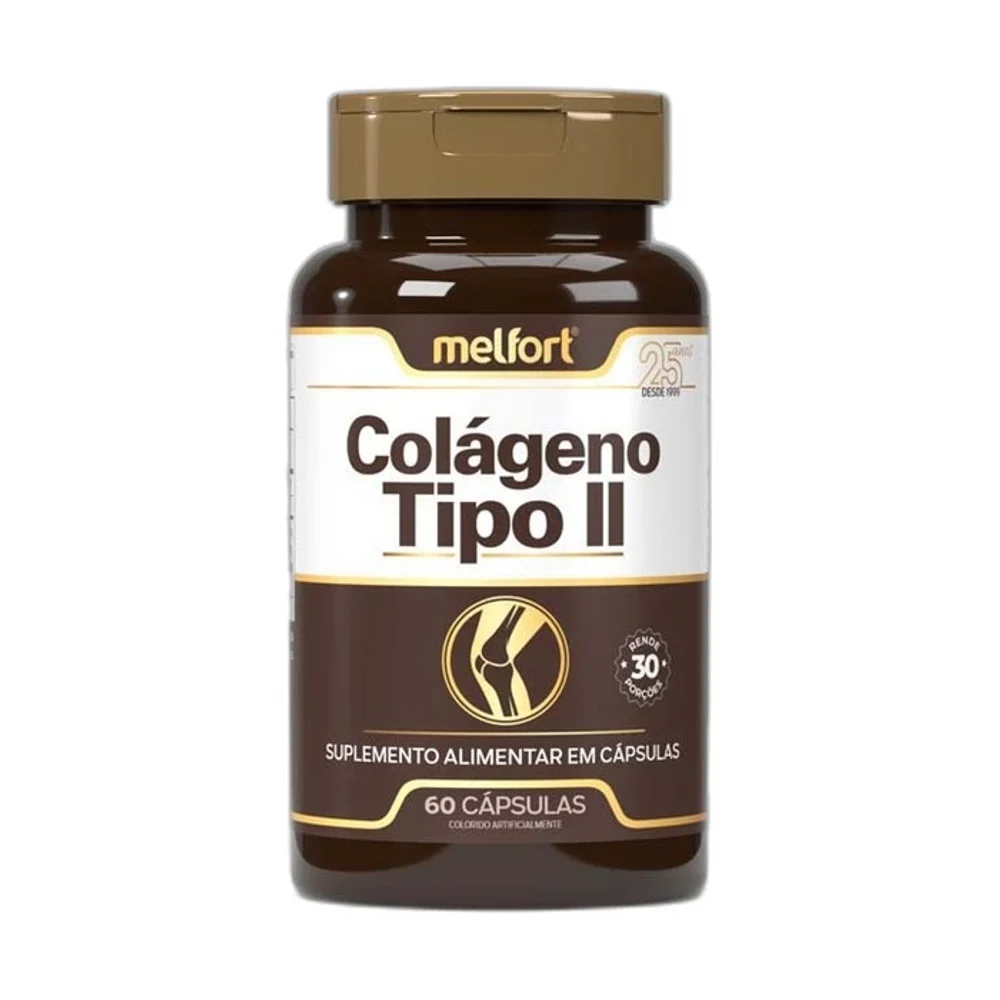 Meltfort colágeno Tipo II Melfort, 60 cápsulas — embalagem