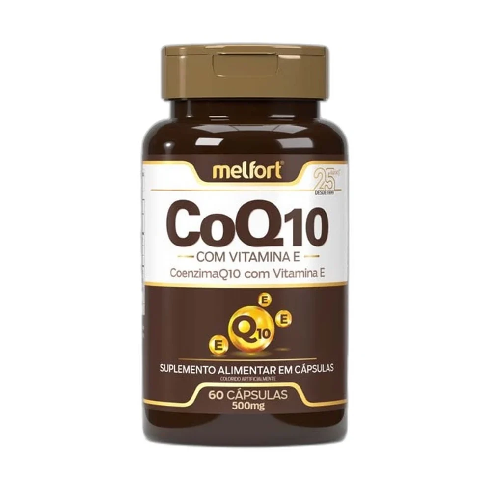 Meltfort CoQ10 com vitamina e 60 Cápsulas Melfort — embalagem