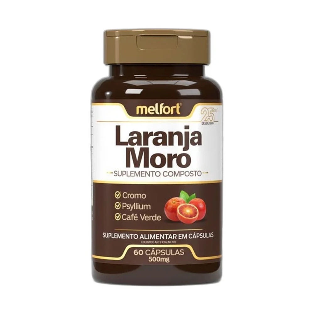 Melfort laranja Moro+café Verde 60 Cápsulas — embalagem