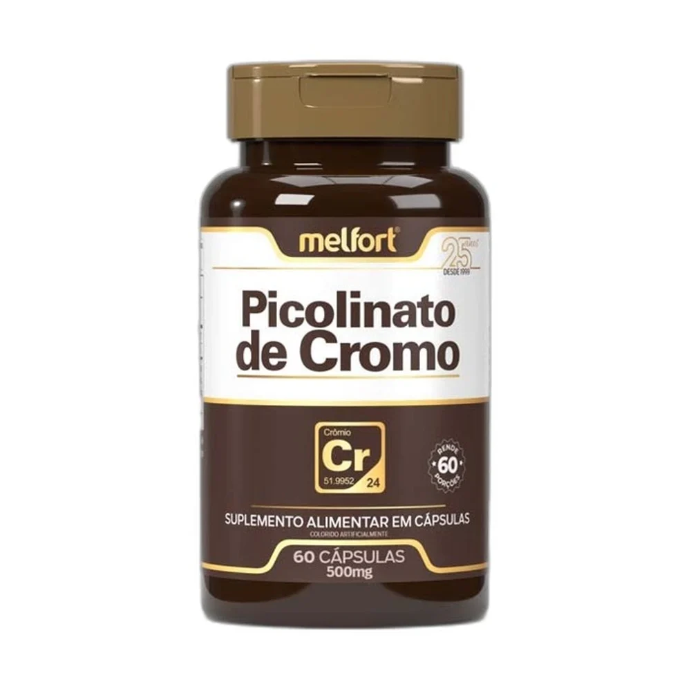 Melfort Picolinato de Cromo 60 Cápsulas — embalagem