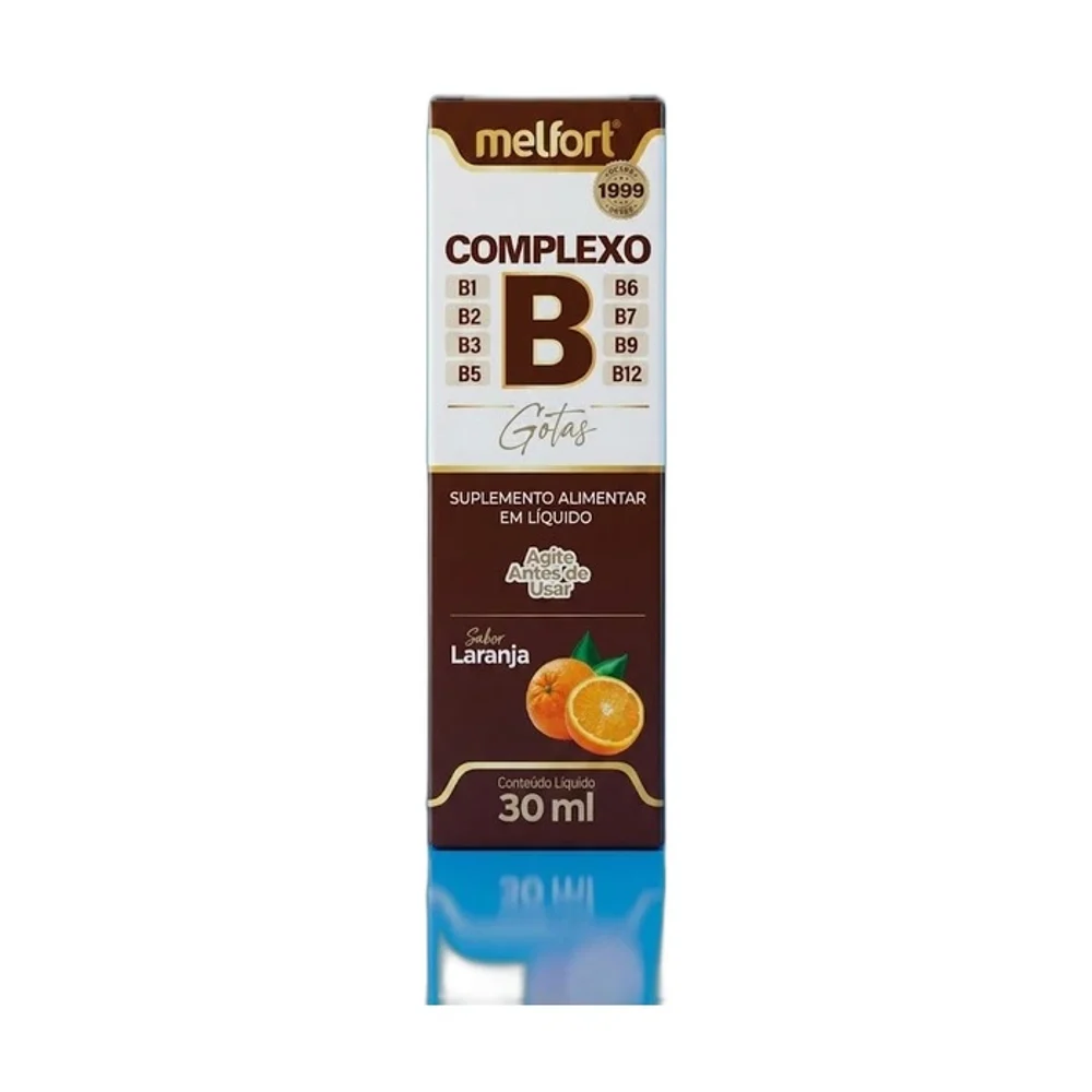 Meltfort Complexo B laranja 30 ml Melfort — embalagem
