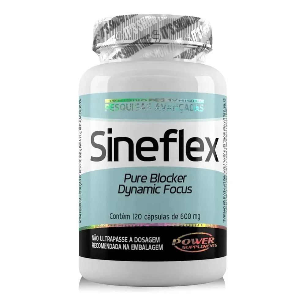 Sineflex Power Supplements 120 cápsulas — embalagem