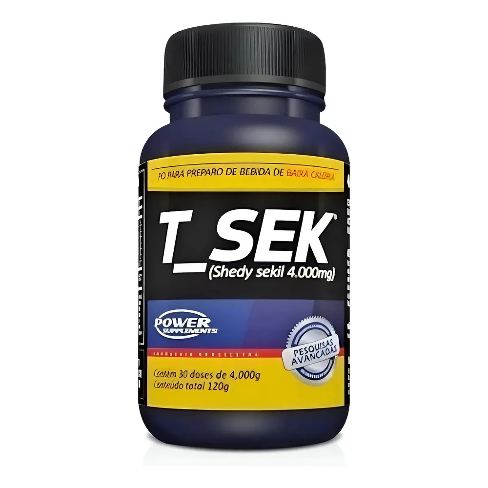 T-Sek Power Supplements sem sabor, 120 g — embalagem