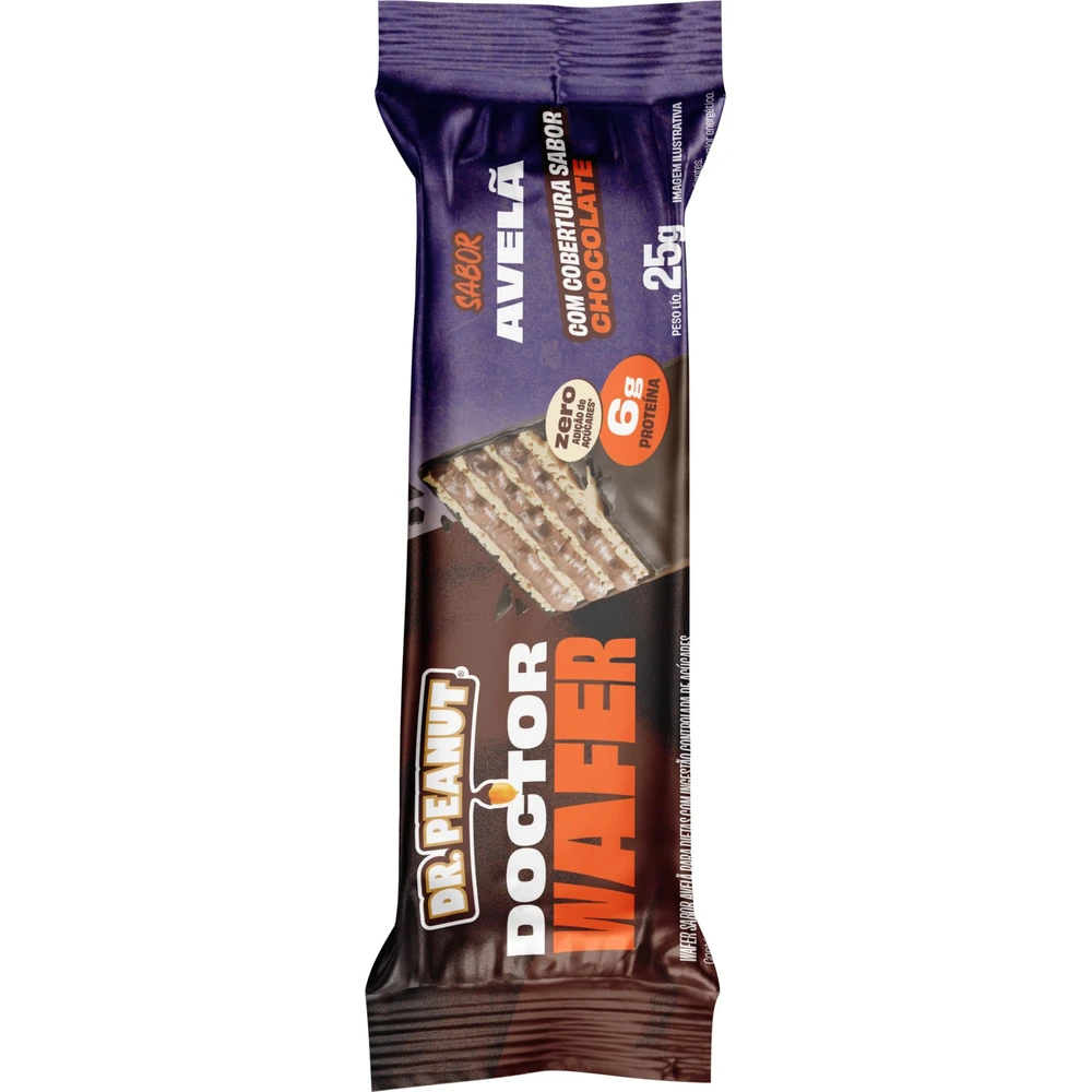 Doctor Wafer Avelã — uma unidade de 25 g