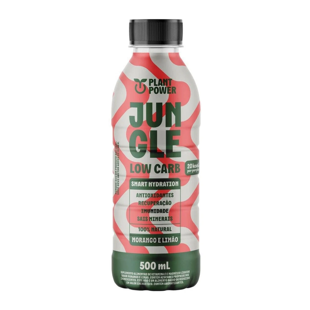Jungle Low Carb Morango e Limão, 500 ml — embalagem