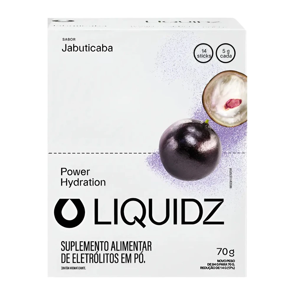 Liquidz Jabuticaba, 14 sachês de 5 g — embalagem