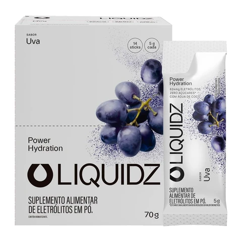 Liquidz Uva, 14 sachês de 5 g — embalagem