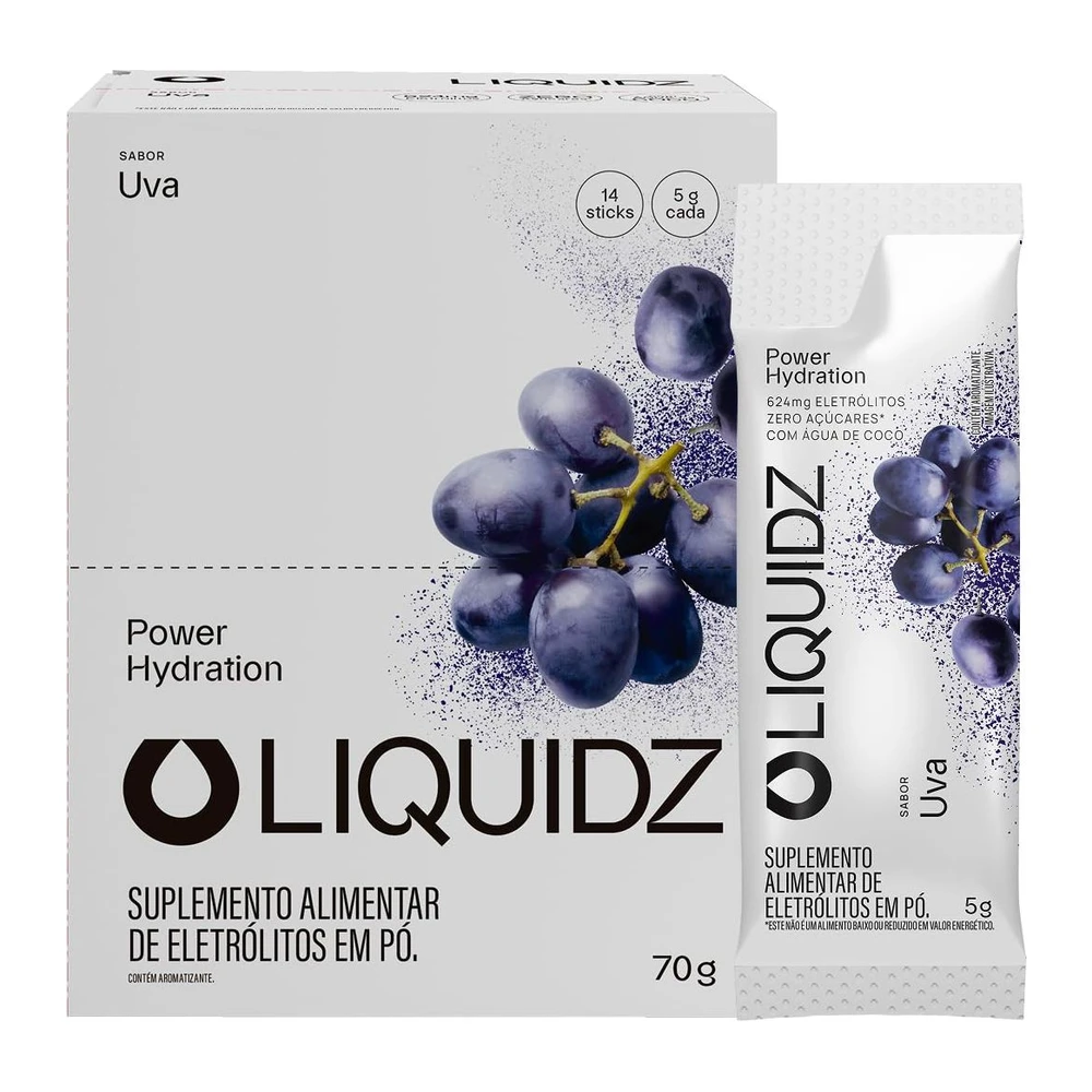 Liquidz Uva, 14 sachês de 5 g — embalagem