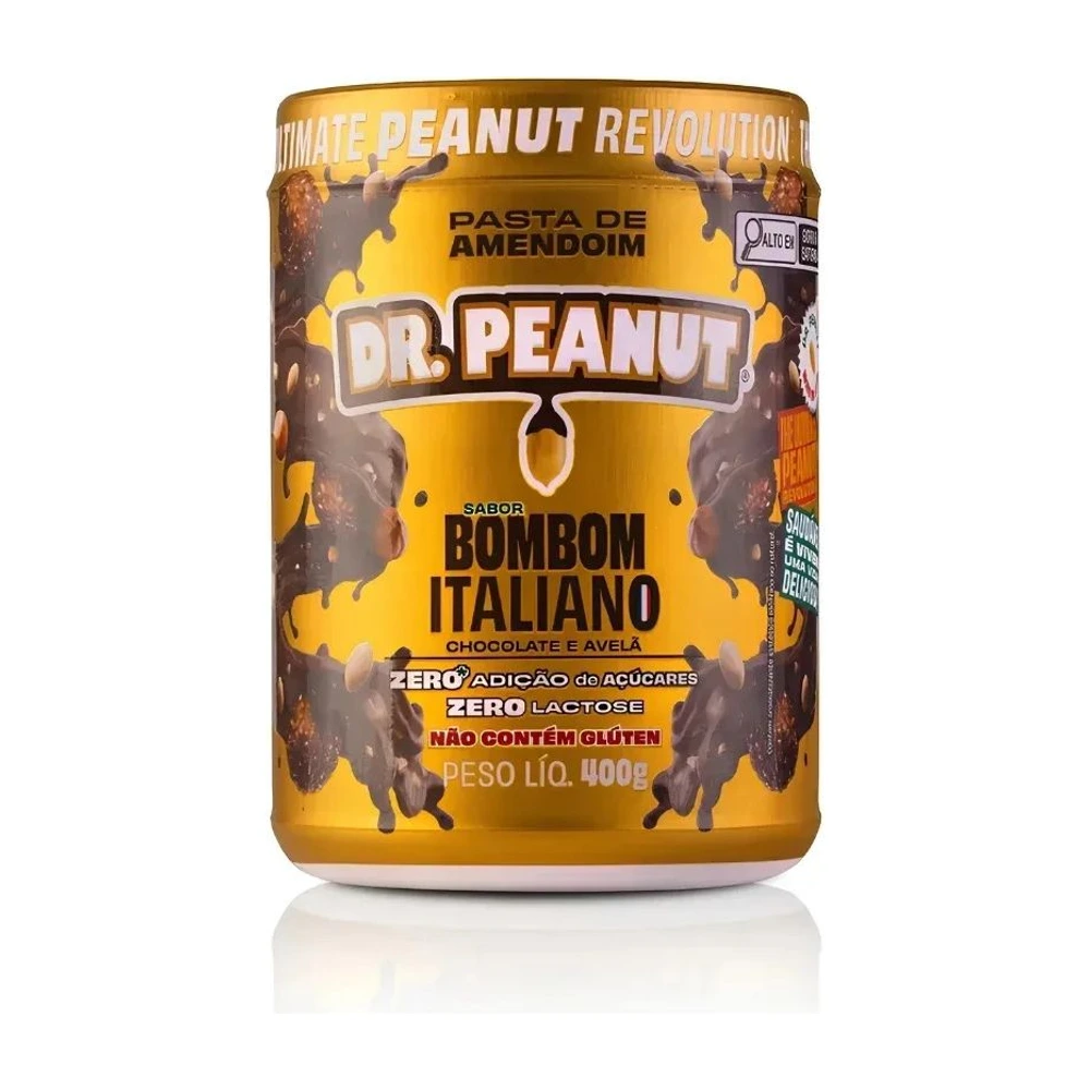 Dr. Peanut Bombom Italiano — pote de 400 g