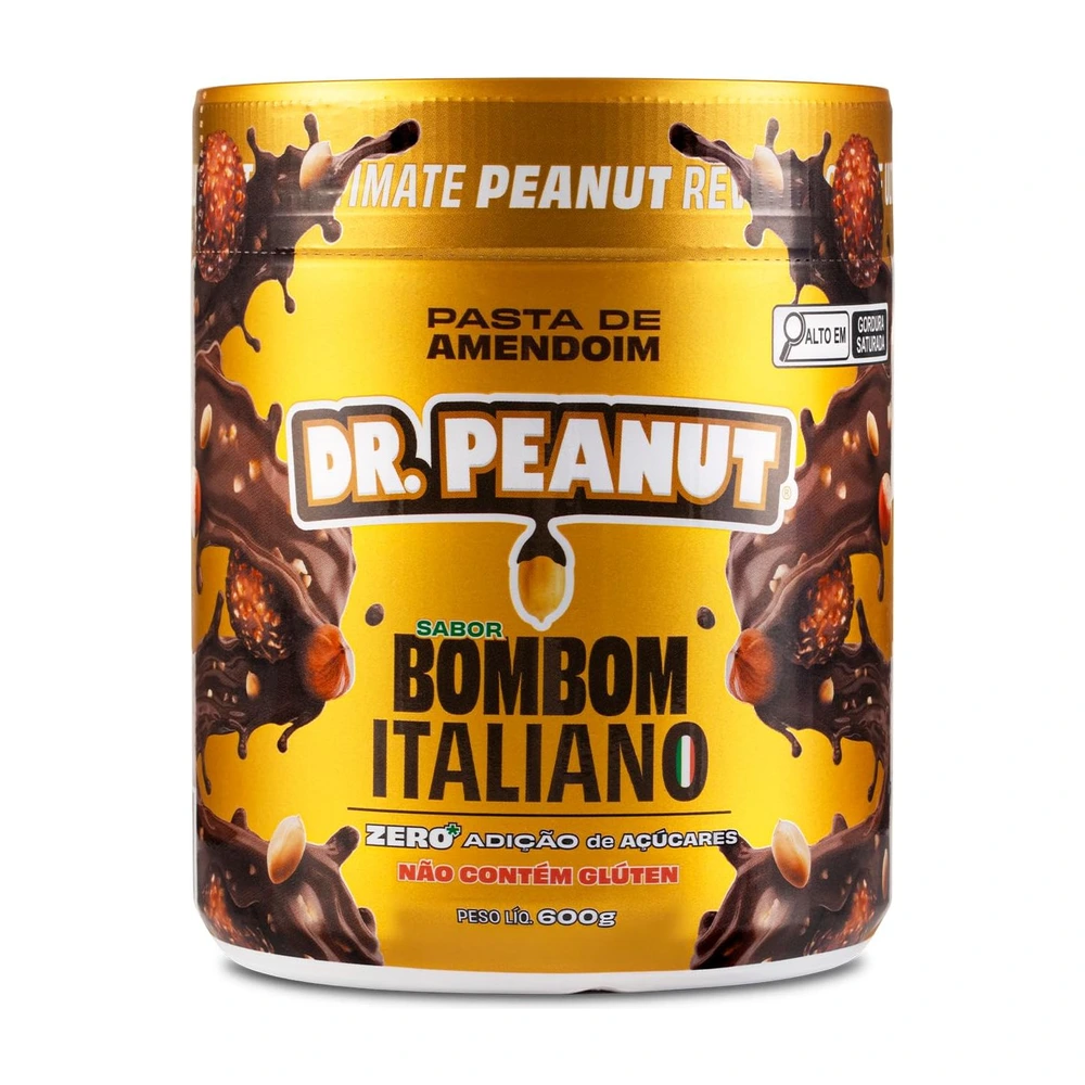 Dr. Peanut Bombom Italiano — pote de 600 g