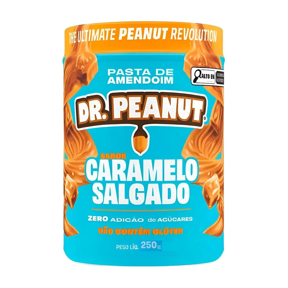 Dr. Peanut Caramelo Salgado — pote de 250 g