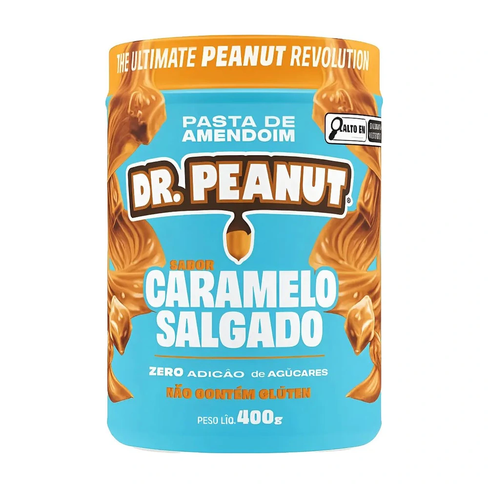 Dr. Peanut Caramelo Salgado — pote de 400 g