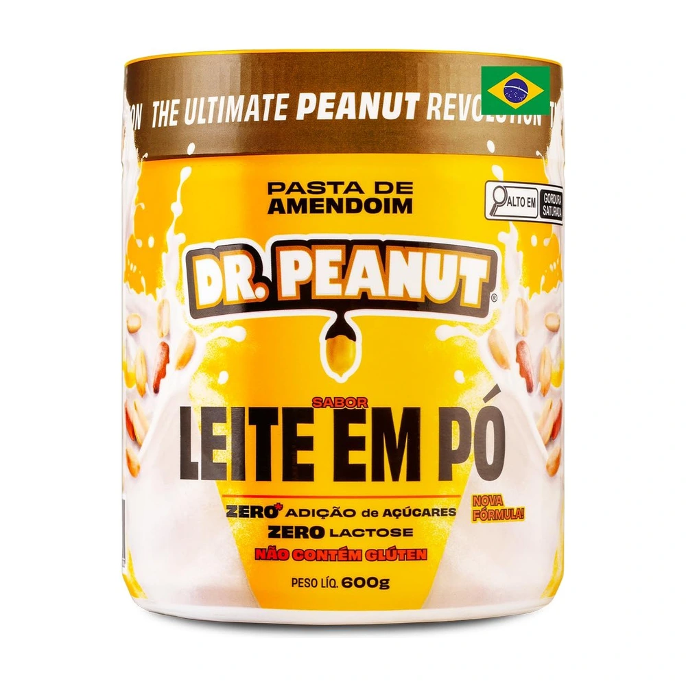 Dr. Peanut Leite em Pó — pote de 600 g