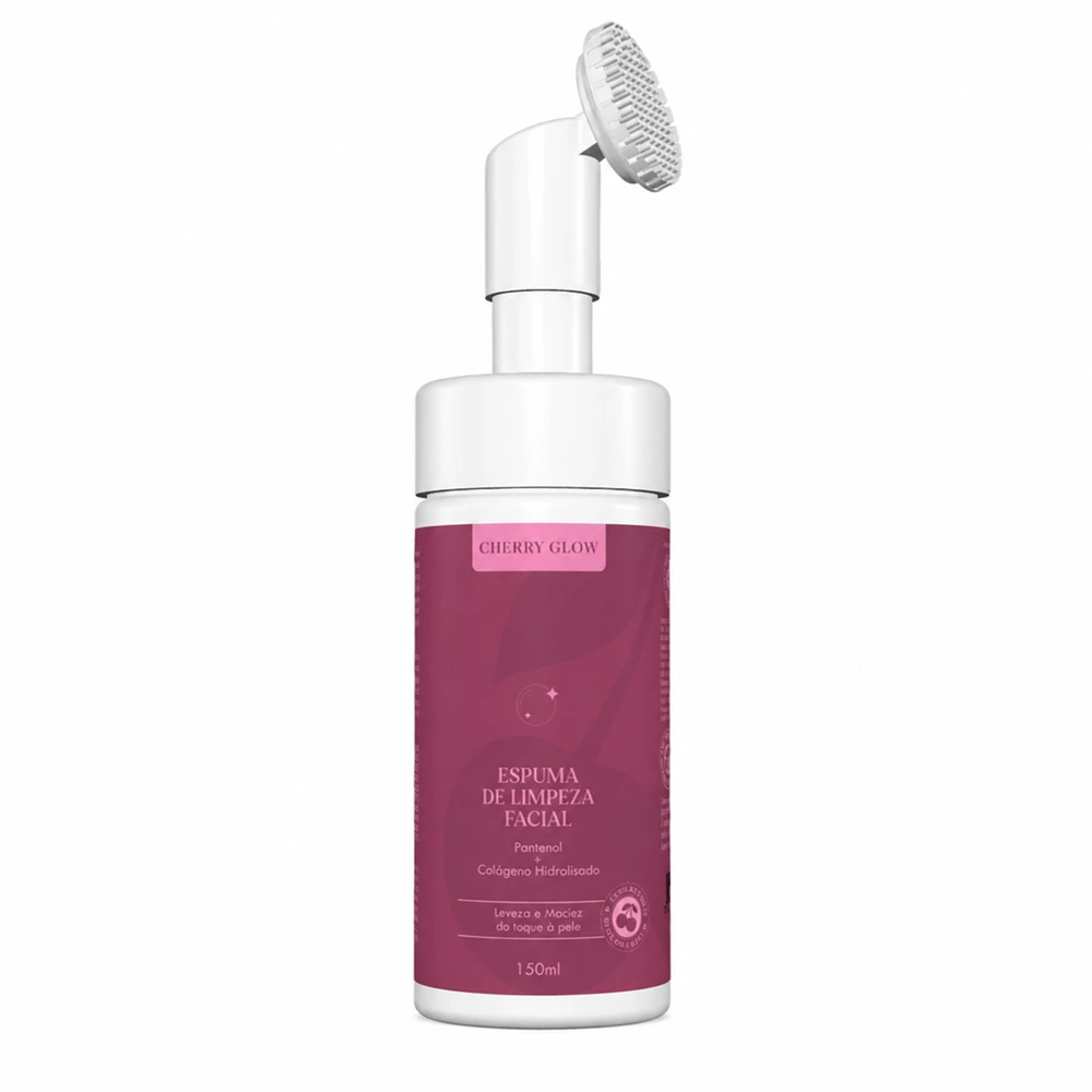 Espuma de Limpeza Facial Cherry Glow, 150 ml